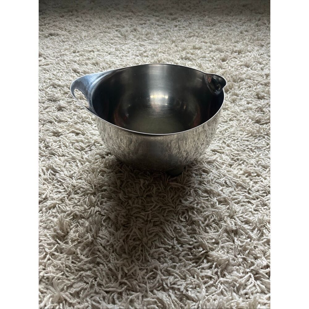 1985 Michael Graves Design Stainless Steel Footed Mixing Bowl